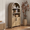 Lauren Arched 77.4" Tall Cabinet, Light Oak