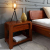 Bedside table acacia 60x40x50 honey varnished BUENO #025