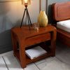 Bedside table acacia 60x40x50 honey varnished BUENO #025