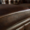 2-seater sofa in genuine leather 158x82x75 brown CHESTERFIELD #102