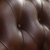 Armchair genuine leather 84x84x94 brown CHESTERFIELD #105