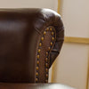 Armchair genuine leather 84x84x94 brown CHESTERFIELD #105