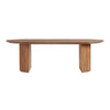 Russo Extra Long Oval Fluted Wood Dining Table