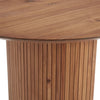 Russo Extra Long Oval Fluted Wood Dining Table