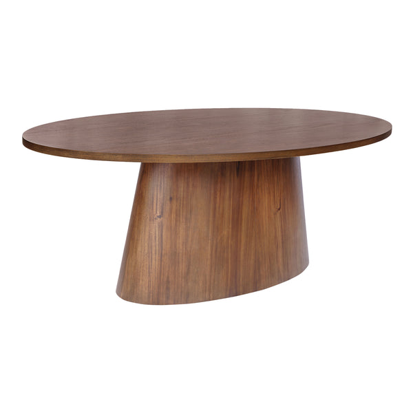 Lennon Oval Wood Pedestal Dining Table