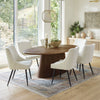 Lennon Oval Wood Pedestal Dining Table