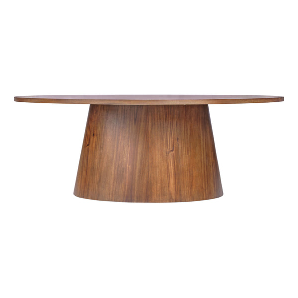Lennon Oval Wood Pedestal Dining Table