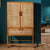Satina Cane/Wicker Storage Cabinet 31.5x18x55 Inch