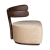 Moby Dick Beige Fabric-Covered Armchair by Libero Rutilo