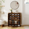 24 Pair Shoe Storage Cabinet with Adjustable Shelves - 41.3'' H X 39.4'' W X 13.8'' D