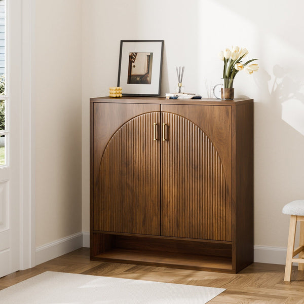 24 Pair Shoe Storage Cabinet with Adjustable Shelves - 41.3'' H X 39.4'' W X 13.8'' D