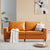 Garnet Leather Two Seater Sofa