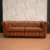 Christopher Leather Chesterfield Two Seater Sofa
