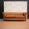 Edward Leather Chesterfield Two Seater Sofa
