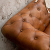 Edward Leather Chesterfield Two Seater Sofa