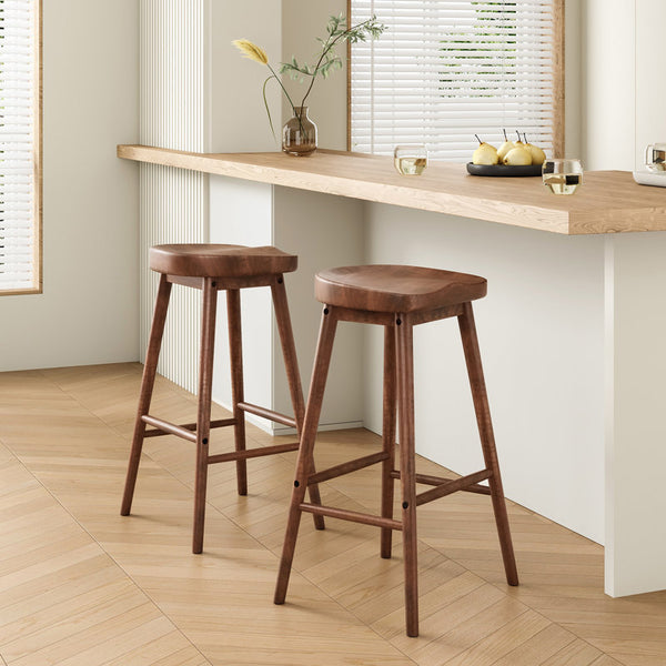 30.3'' Solid Wood Bar Stool (Set of 2)