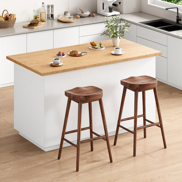 30.3'' Solid Wood Bar Stool (Set of 2)