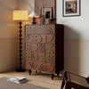 31.5" Nut-brown Solid + Manufactured Wood Accent Cabinet