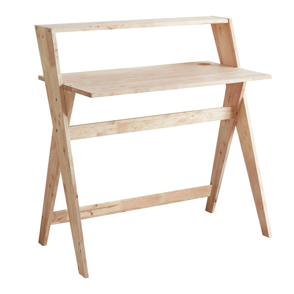 37.5 In. Mid Century Modern X Leg Study Desk