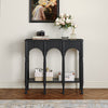 39" Solid Wood Console Table With Arch Design