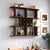3 Tier Wall Mounted Wine Bottle & Glass Rack