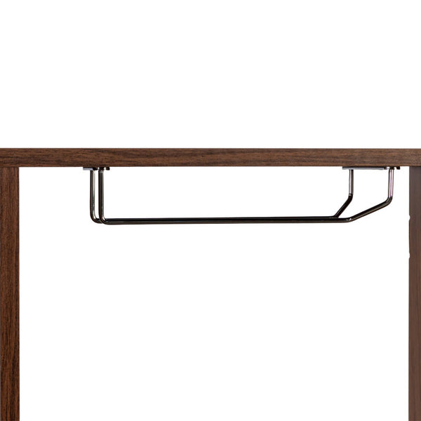 3 Tier Wall Mounted Wine Bottle & Glass Rack