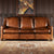 Ettore Leather Three Seater Sofa