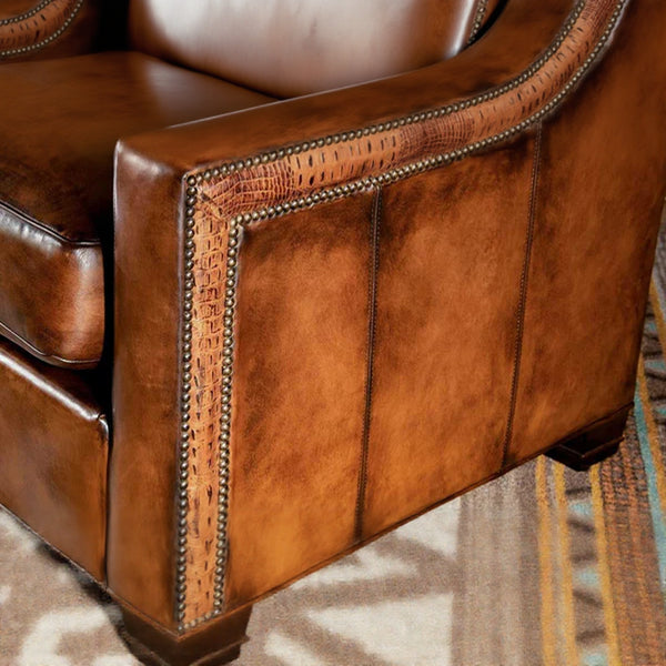 Ettore Leather Three Seater Sofa