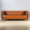 Felix Leather Chesterfield Three Seater Sofa