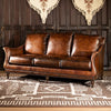Andrei Leather Three Seater Sofa