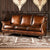Andrei Leather Three Seater Sofa