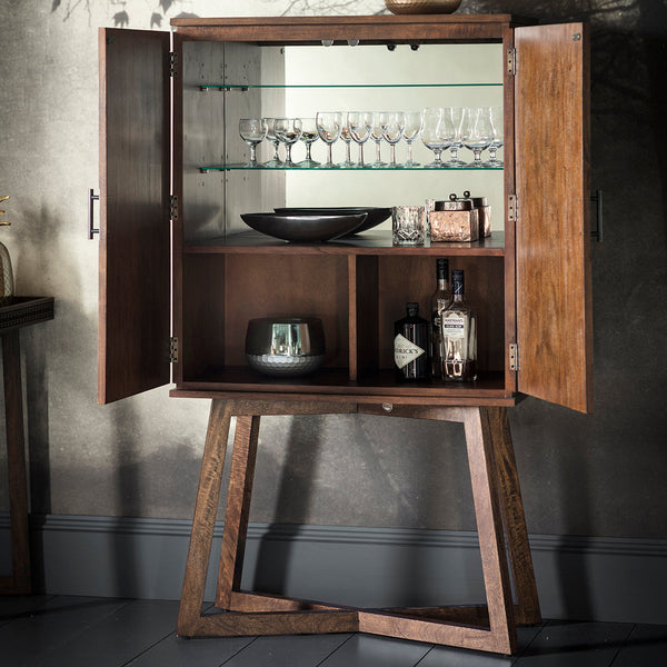 Bohème Retreat Cocktail Cabinet – Brown