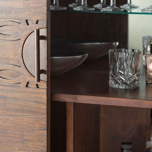 Bohème Retreat Cocktail Cabinet – Brown