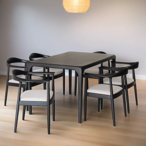 Faber Black 6 Seater Dining Set