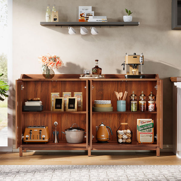 57" Sideboard Buffet Cabinet with Adjustable Shelves