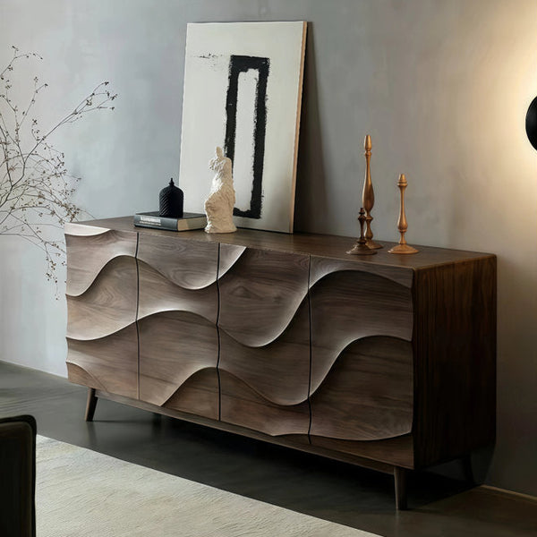 59" Wide Side Board With Solid Wood Legs