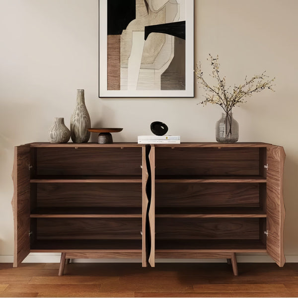 59" Wide Side Board With Solid Wood Legs