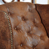 Wing chair 102x93x102 brown CHESTERFIELD