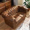 Sofa 148x86x72 brown CHESTERFIELD