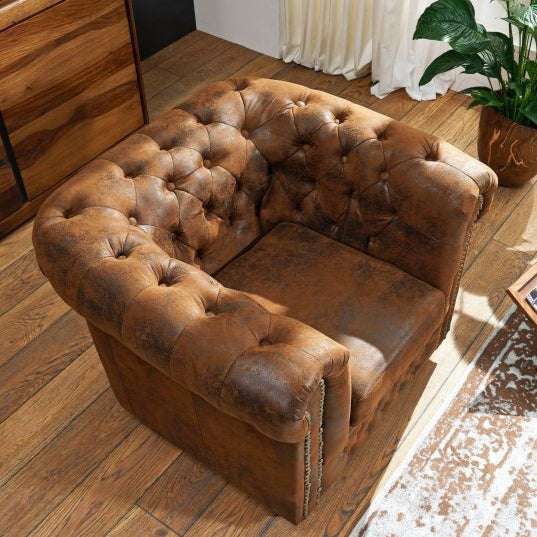 Armchair 94x86x72 brown CHESTERFIELD
