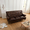Petre Leather Chesterfield Three Seater Sofa