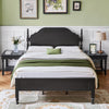 Queen Solid Wood Bed Frame with Spindle Design