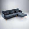 Claudia Fabric L-Shaped Sofa