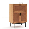 La Redoute Intérieurs Oak Waska Oak & Cane Bar Cabinet