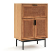 La Redoute Intérieurs Oak Waska Oak & Cane Bar Cabinet