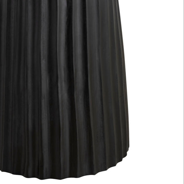 Adejinmi Black Finished Wood Side Table