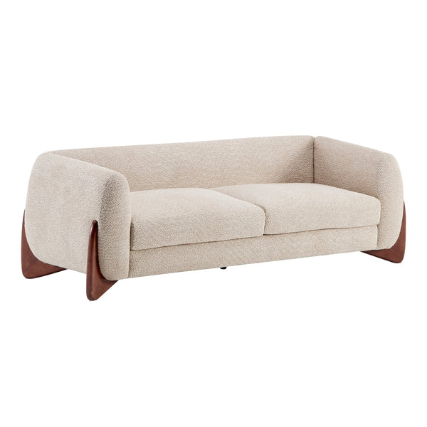 Alma Upholstered Boucle 3-Seat Sofa by Christopher Knight Home