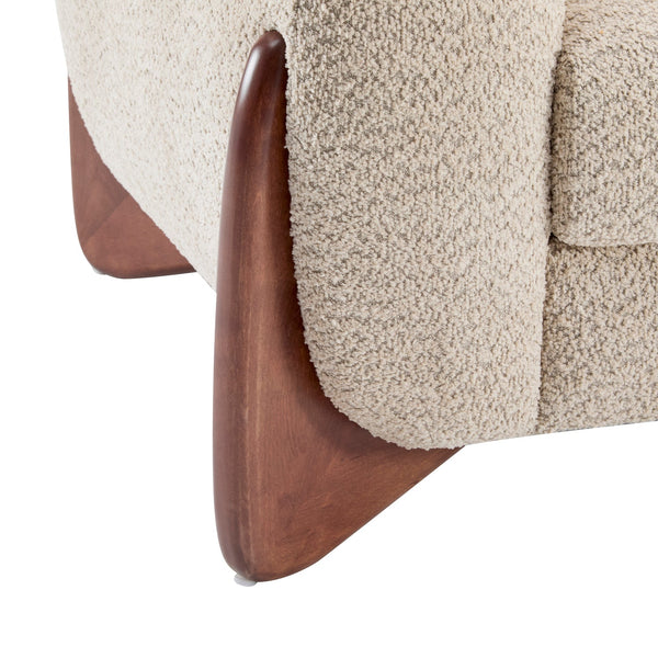 Alma Upholstered Boucle 3-Seat Sofa by Christopher Knight Home