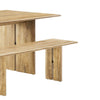Amistad 72" Wood Dining Table and Bench Set