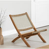 Balka Wood And Woven Rope Lounge Chair